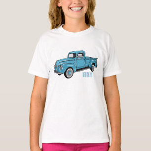 Classic pick up truck cartoon illustration T-Shirt