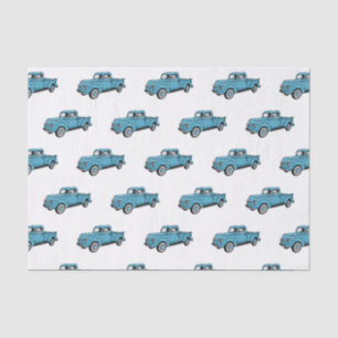 Classic pick up truck cartoon illustration tissue paper