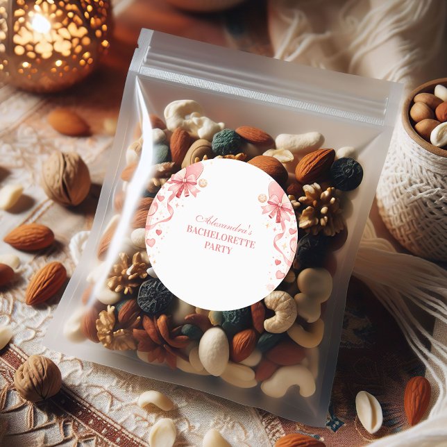 Classic Pickleball Garden Bachelorette Party Classic Round Sticker (Creator Uploaded)