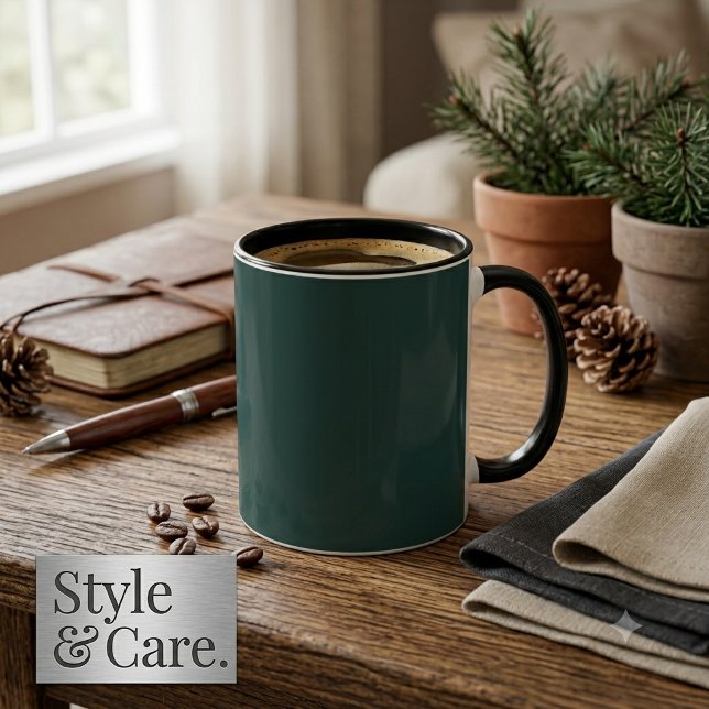 Classic Pine Tone Coffee Mug Gift Ready Design (Classic Pine Tone Coffee Mug Gift Ready Design)