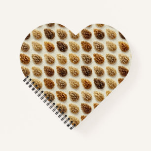 Classic Pinecone Winter Pattern Notebook