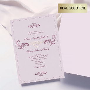 Classic Pink and Gold Wedding