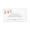 Classic Pink Baby Diaper Raffle Card