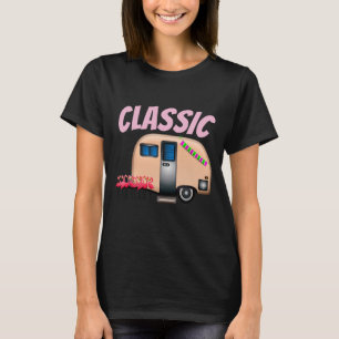 CLASSIC PINK CAMPER TRAILER BIRTHDAY T-SHIRTS