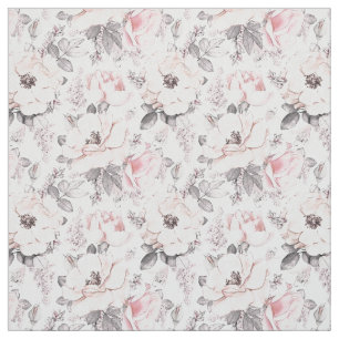 Classic Pink & Grey Pattern Fabric