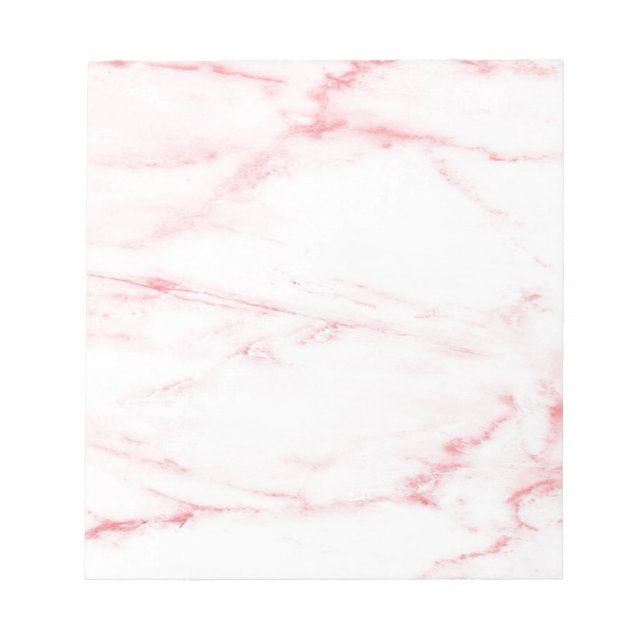 Classic Pink Marble Notepad (Front)