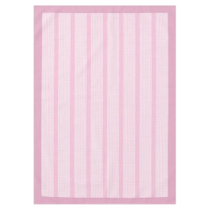 Classic Pink Plaid Tablecloth Spring Table Setting