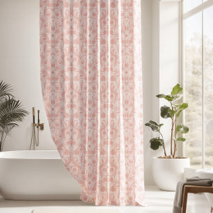 Classic Pink & White Damask Pattern