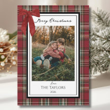 Classic Plaid Christmas Photo