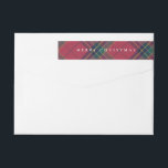 Classic Plaid Christmas Wrap Around Address Label<br><div class="desc">Embrace timeless holiday style with our classic Christmas collection featuring a traditional red and green plaid design. Perfect for spreading festive cheer,  these designs evoke warmth and nostalgia,  making them ideal for cards,  invitations,  and seasonal décor. Personalize each item to add a cozy,  classic touch to your holiday celebrations.</div>