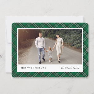 Classic Plaid COULEUR ÉDITABLE Cartes photos de va