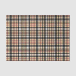 Classic plaid design tissue paper