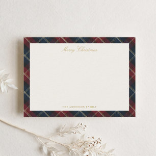 Classic Plaid Family Christmas Card