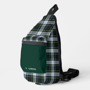 Classic Plaid Gordon Rustic Tartan Personalized Sling Bag