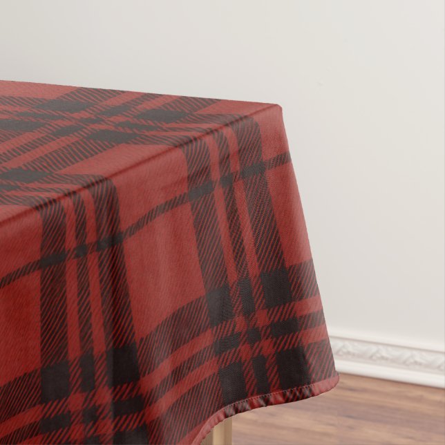 Classic Plaid Merry Christmas Festive -  Tablecloth (In Situ)