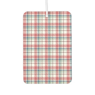Classic Plaid Pattern Air Freshener
