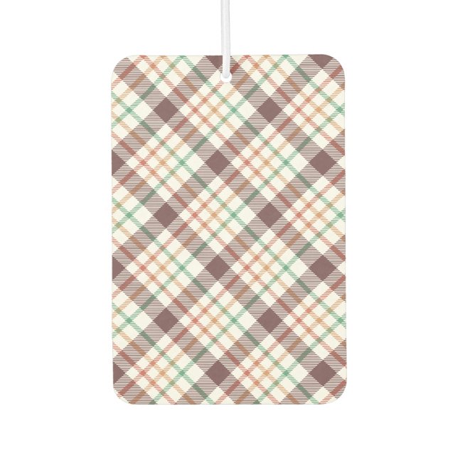 Classic Plaid Pattern Air Freshener (Front)