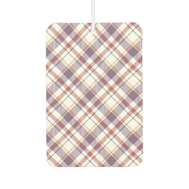 Classic Plaid Pattern Air Freshener (Front)