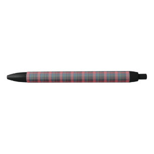 Classic Plaid Pattern Black Ink Pen