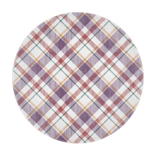 Classic Plaid Pattern Cutting Board (Front)