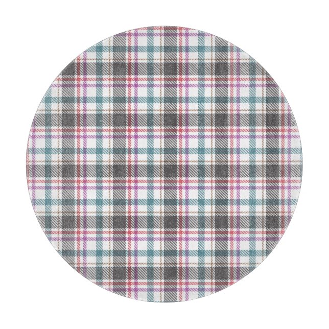 Classic Plaid Pattern Cutting Board (Front)
