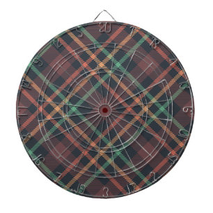 Classic Plaid Pattern Dartboard