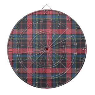 Classic Plaid Pattern Dartboard