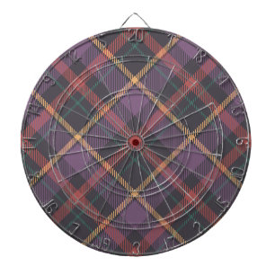 Classic Plaid Pattern Dartboard