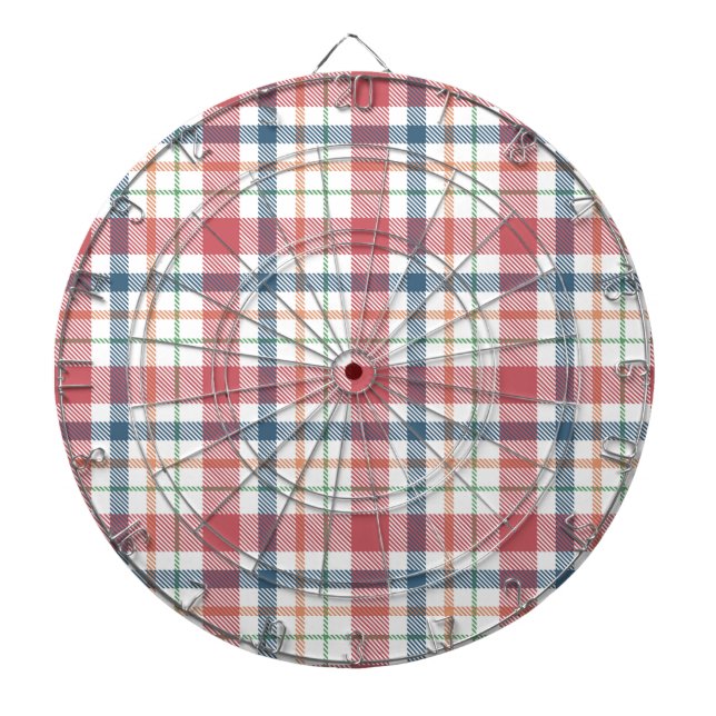 Classic Plaid Pattern Dartboard (Front)