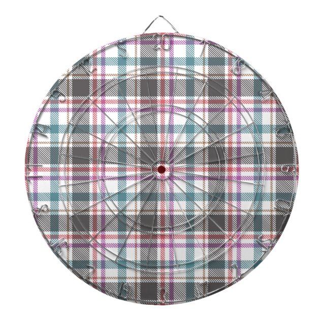 Classic Plaid Pattern Dartboard (Front)
