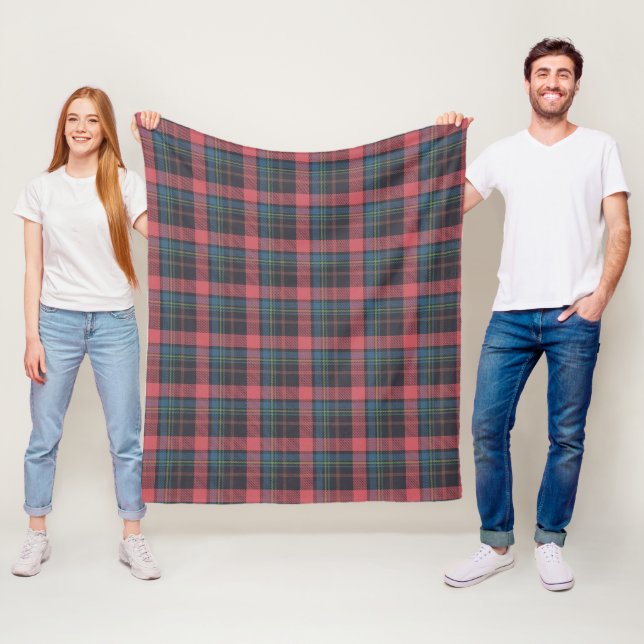 Classic Plaid Pattern Fleece Blanket (In Situ)