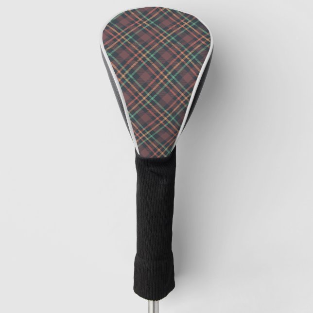 Classic Plaid Pattern Golf Head Cover (Front)