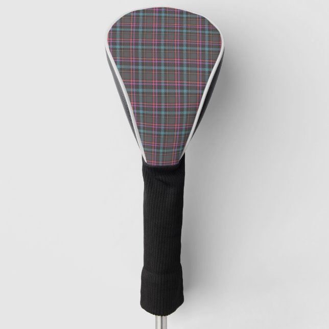 Classic Plaid Pattern Golf Head Cover (Front)