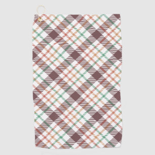 Classic Plaid Pattern Golf Towel