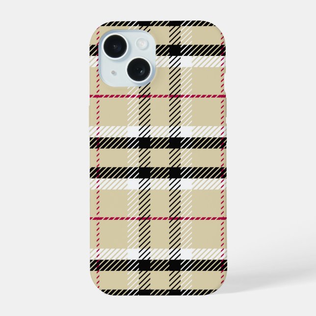 "Classic Plaid Pattern" iPhone Case (Back)