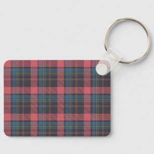 Classic Plaid Pattern Keychain