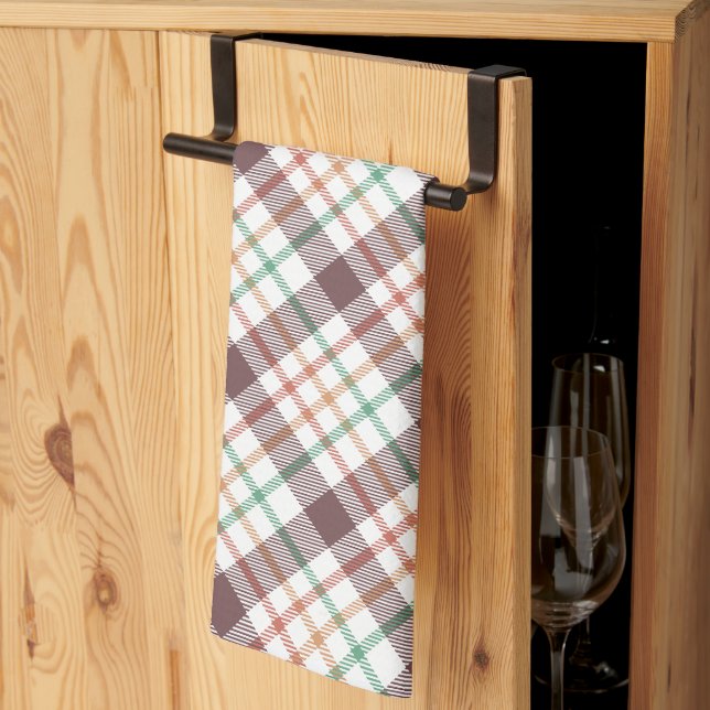 Classic Plaid Pattern Kitchen Towel (Thirds Fold)