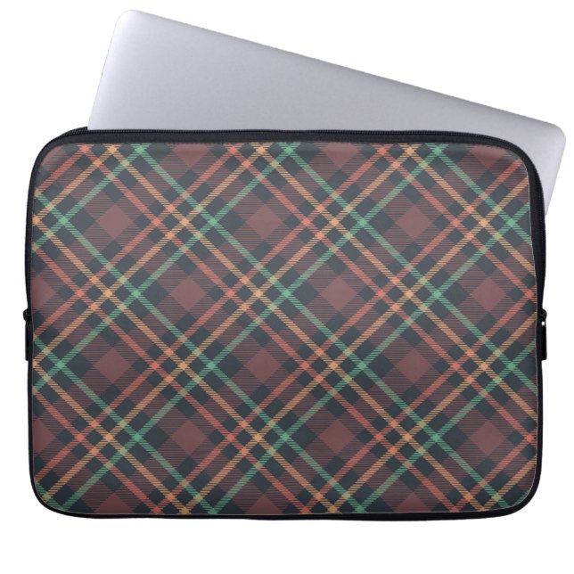 Classic Plaid Pattern Laptop Sleeve (Front)