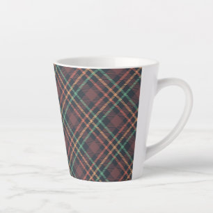 Classic Plaid Pattern Latte Mug
