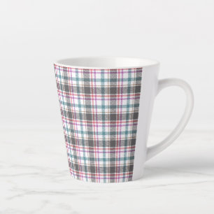 Classic Plaid Pattern Latte Mug