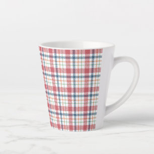 Classic Plaid Pattern Latte Mug