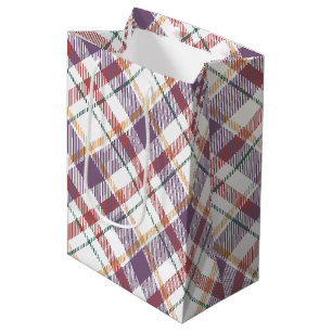 Classic Plaid Pattern Medium Gift Bag