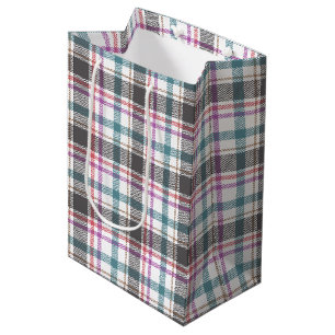Classic Plaid Pattern Medium Gift Bag