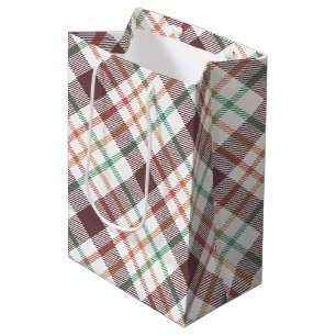 Classic Plaid Pattern Medium Gift Bag
