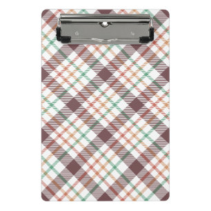Classic Plaid Pattern Mini Clipboard