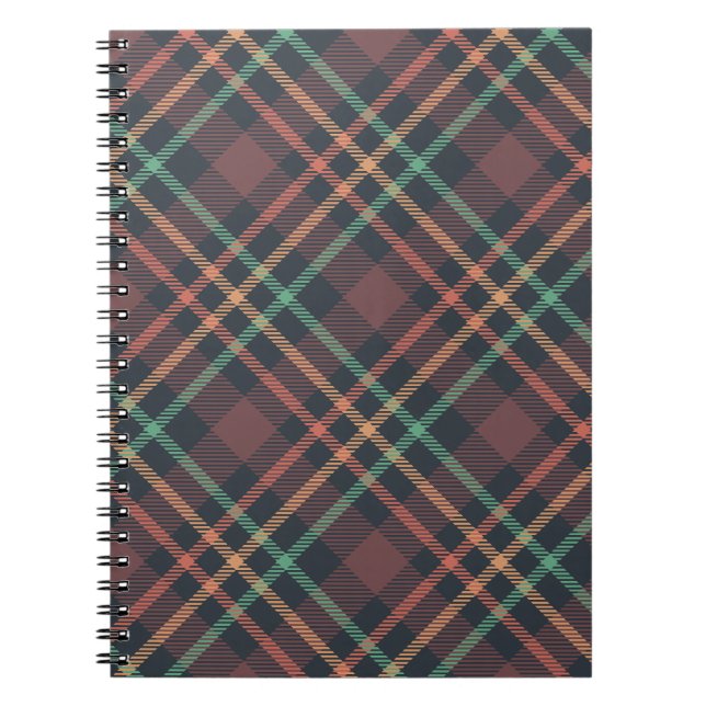Classic Plaid Pattern Notebook (Front)