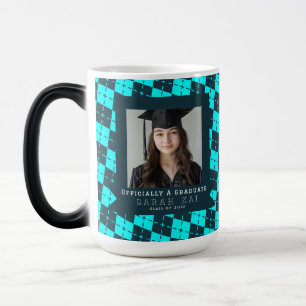 Classic Plaid Pattern Phd Grad Magic Mug
