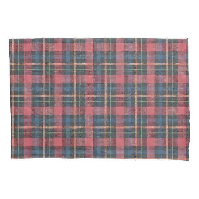 Classic Plaid Pattern Pillowcase (Front-Left)