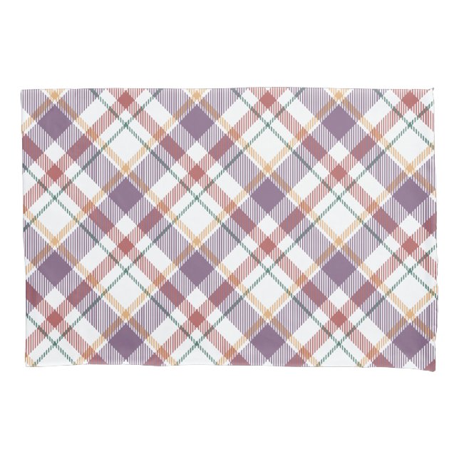 Classic Plaid Pattern Pillowcase (Front-Left)