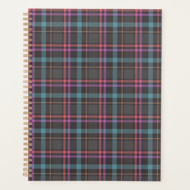 Classic Plaid Pattern Planner (Front)